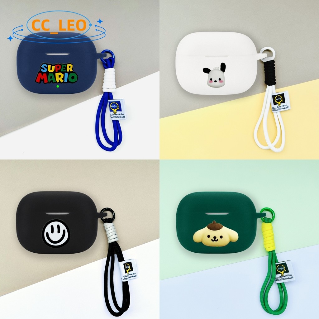 For Honor Choice EarBuds X7 Lite Case Cute Snoopy Smiley Charm Pendant Silicone Soft Case Honor Choi