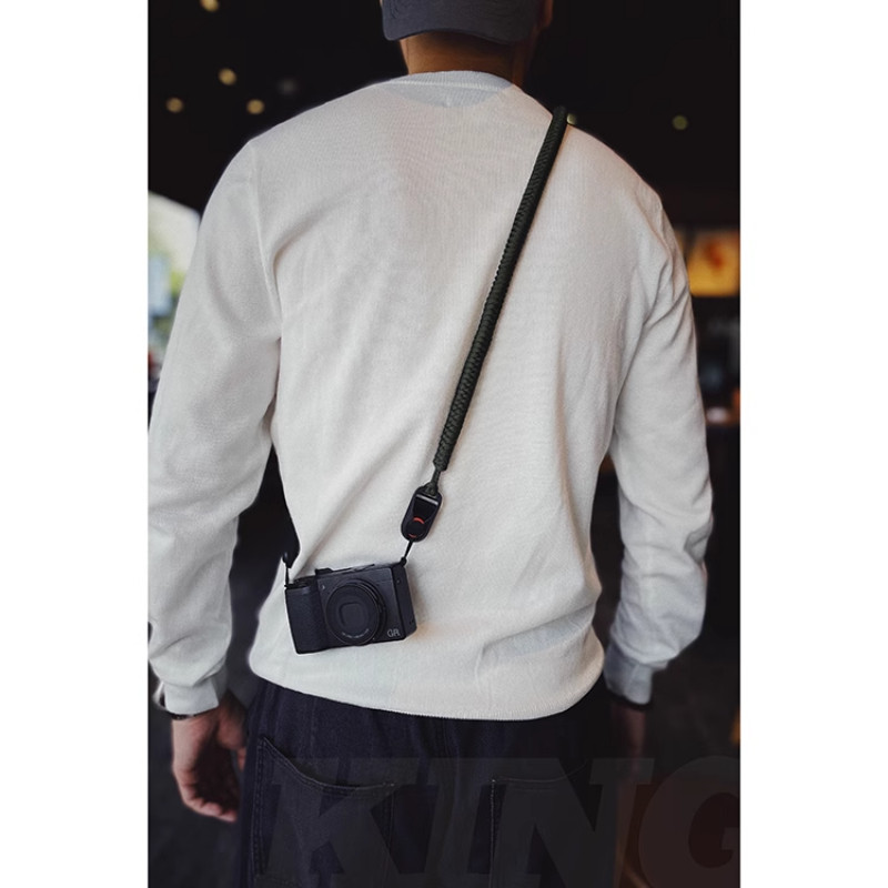 สายคล้องกล้อง หัวเข็มขัดแบบปลดเร็วแบบสากล เชือกทอ สไตล์ Retro Fuji GR3 Canon สามารถฮังบนคอได้