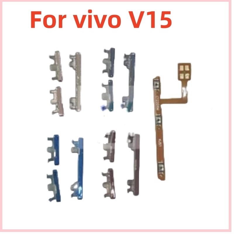 สําหรับปุ่มปรับระดับเสียงสวิตช์ vivo V15 ปุ่มพลังงานแบบยืดหยุ่น