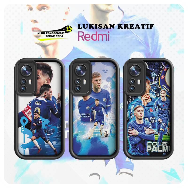 Redmi soft Casing Chelsea CFC Football Contest Drop Resistance Protector Unique Collagation Redmi 10