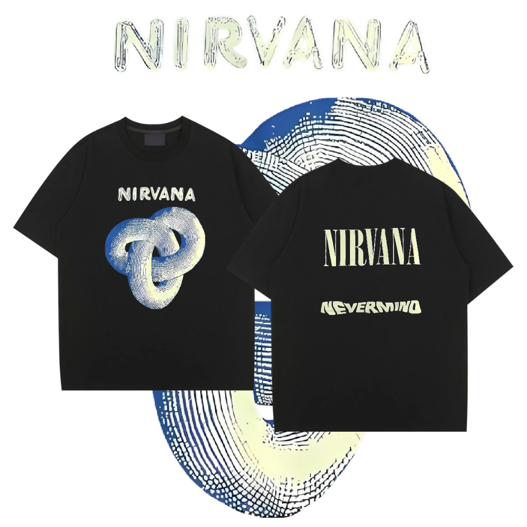 เสื้อยืดวง Nirvana ลายเท่ ระบายอากาศได้ดี ไซซ์ตั้งแต่ S ถึง XXXL - รูปที่ 3
