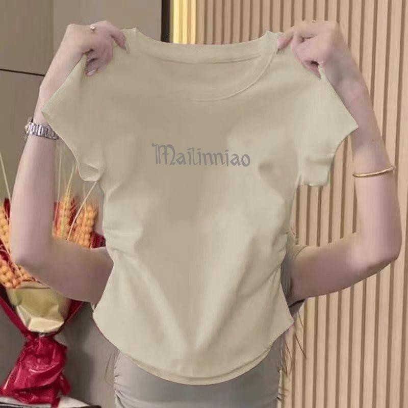 มีหลายไซส์ให้เลือกเสื้อยืดรัดรูปสาวอวบเสื้อคอกลมเสื้อสลิมฟิตเสื้อยืดสาวอวบสวยๆเสื้อยืดทรงครอปเสื้อยืดแขนสั้น เสื้อเอวสูง ราคา ถูกที่สุด ดีลบีเคเค แกลเลอรีภาพที่ 7