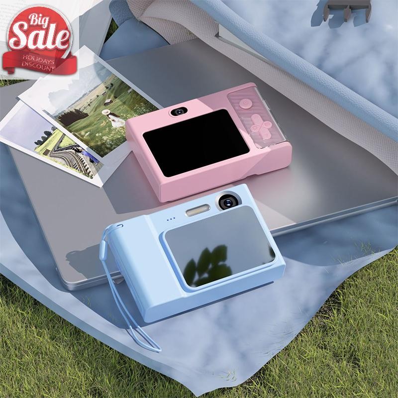 AF 2.4 นิ้วเด็ก CCD กล้องดิจิตอล Dual Cam Selfie 1080P 48MP Retro นักเรียนกล้อง 8X ซูมท่องเที่ยวสําห