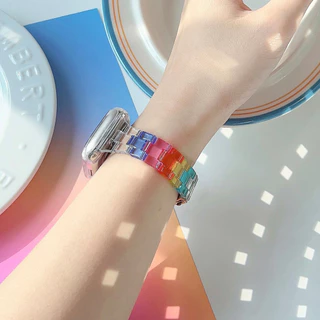 Slim สีสันเรซิ่นสําหรับ Xiaomi Redmi นาฬิกา 6 5 4 3 Active Smartwatch Band Redmi นาฬิกา 5 Active 5 Lite เปลี่ยนสายรัดข้อมือสร้อยข้อมืออุปกรณ์เสริม