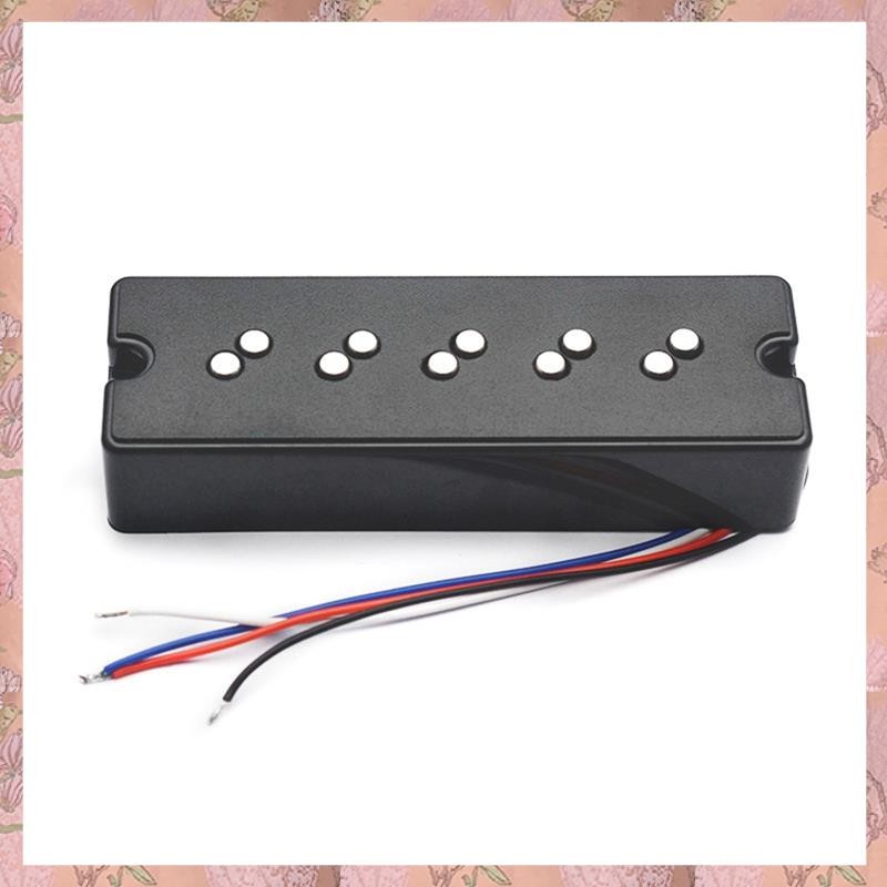 [h3w732xnj.ph] 5-String Double-Layer Al-Ni-Co 5-Type Bass Pickup Staggered คอลัมน์แม่เหล็ก Double-Co