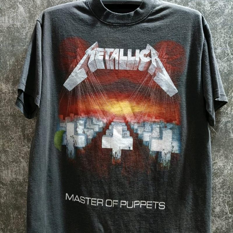 เสื้อยืด Metallica ฟอกเฟด (ป้ายเฮด)