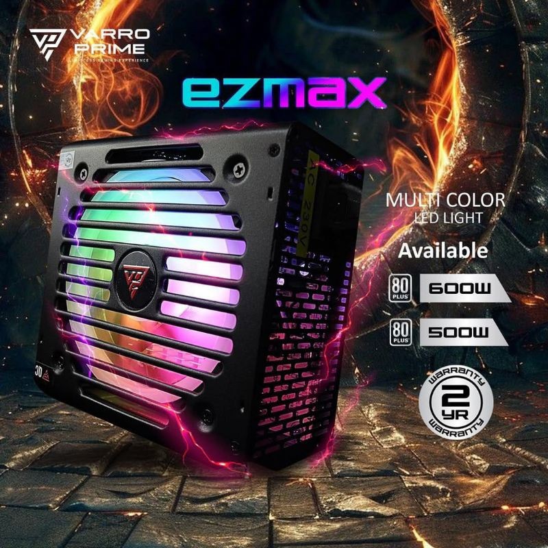 PowerSuply Ezmax RGB 500watt 80Plus