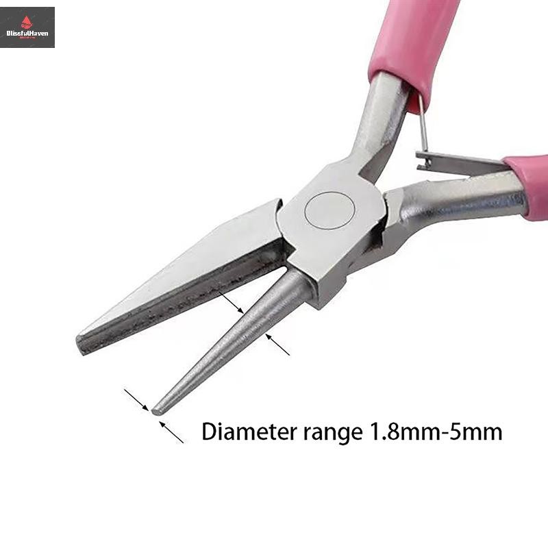 COD คีมลมขนาดเล็กทรงกลม Half Groove Half Round Nose Plier เครื่องประดับทําเครื่องมือเครื่องมือซ่อมรถยนต์ใหม่