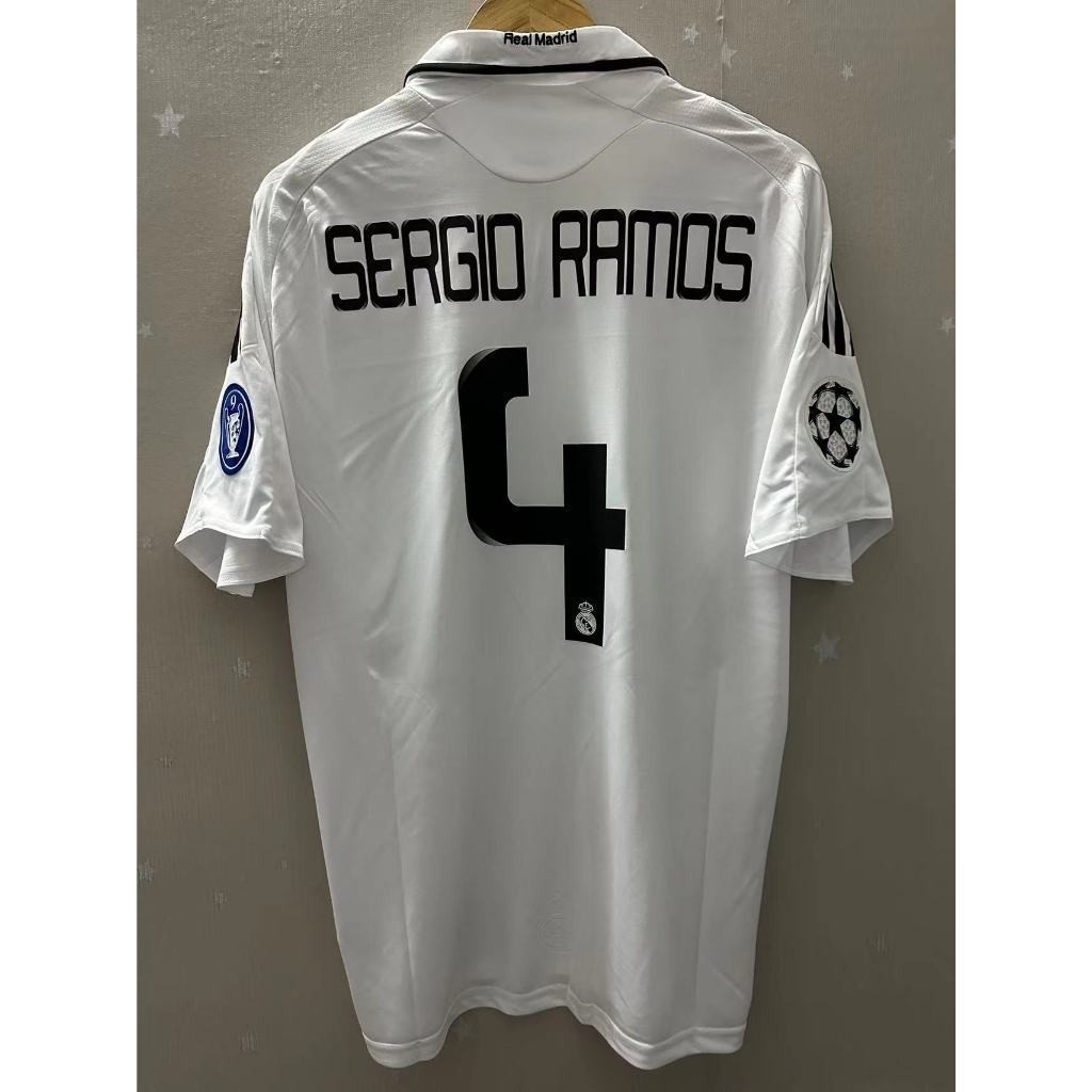 2008-09 Real Madrid Home Retro Jersey – เสื้อยืดแบบกําหนดเอง (Van Nistelrooy, Robben, Raul, Sergio R