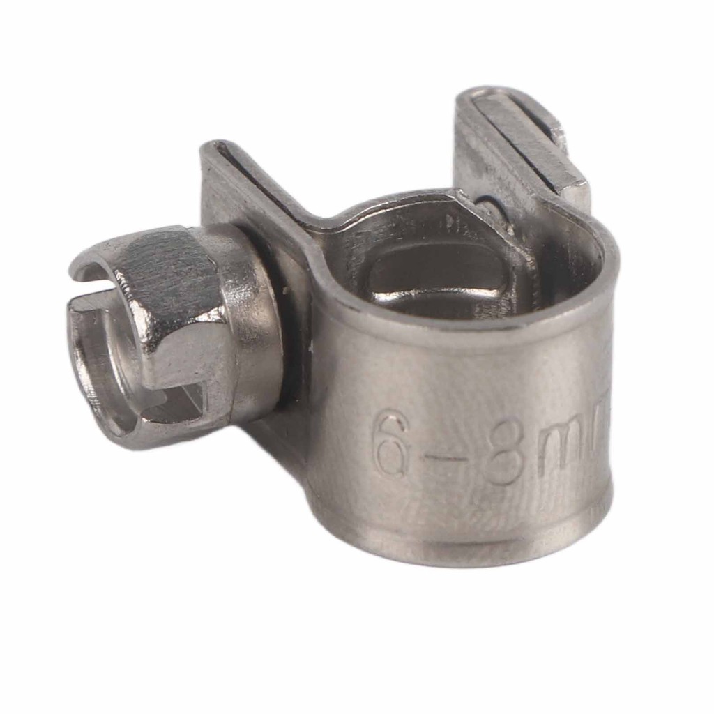 สนุก~ 10ชิ้นสแตนเลสมินิสายน้ํามันเชื้อเพลิงท่อหนีบคลิป6มิลลิเมตร-20มิลลิเมตรตัวเลือกขนาด