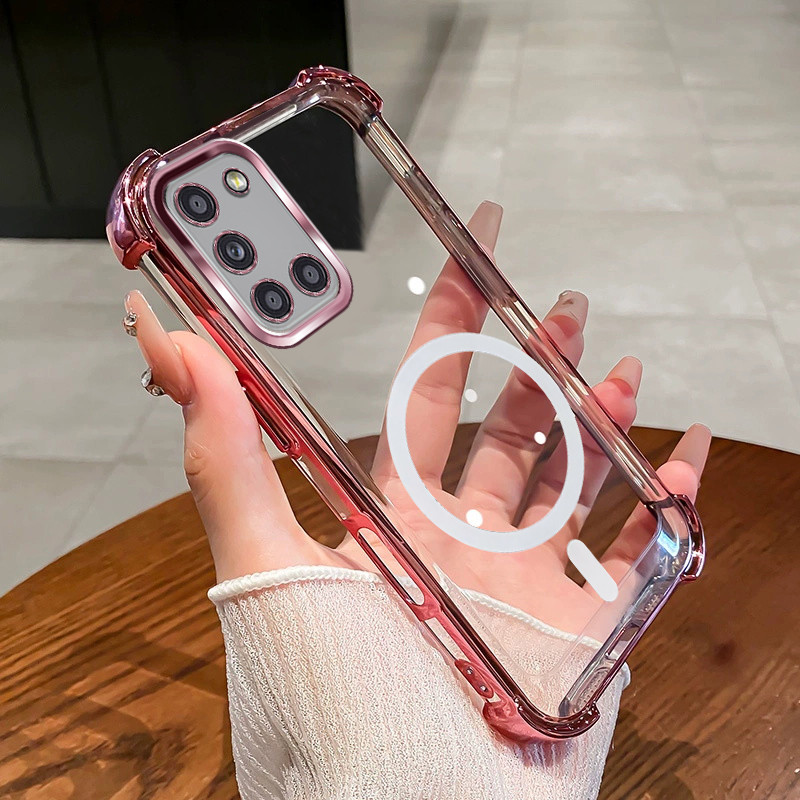 กันกระแทก Case สําหรับ Samsung A31 4G เคสโทรศัพท์ 2025 ใหม่การออกแบบแม่เหล็กความงามกรณี SZ15