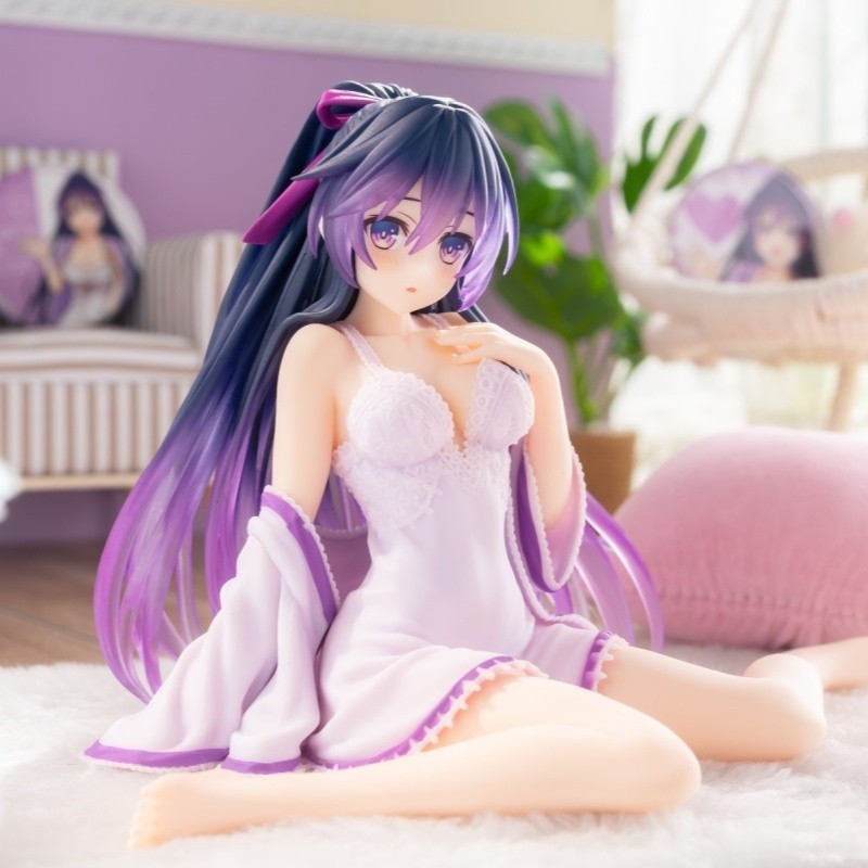 11 ซม.DATE A LIVE อะนิเมะความงามสาวเจ้าหญิง Yatogami Tohka ชุดนอนตัวเลข Kawaii เดสก์ท็อปตกแต่ง PVC ตุ๊กตาของเล่นของขวัญ
