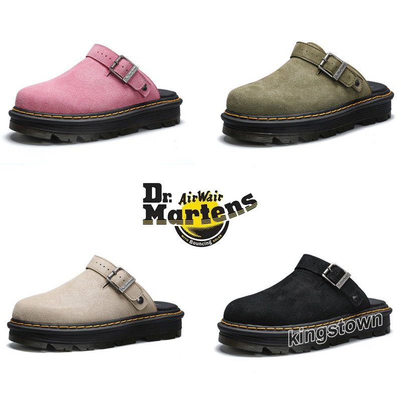 รองเท้าแตะผู้ชาย Dr Martens Man Martin 6007 หนังผู้หญิงหนา 5 ซม. Plus Size 35-46