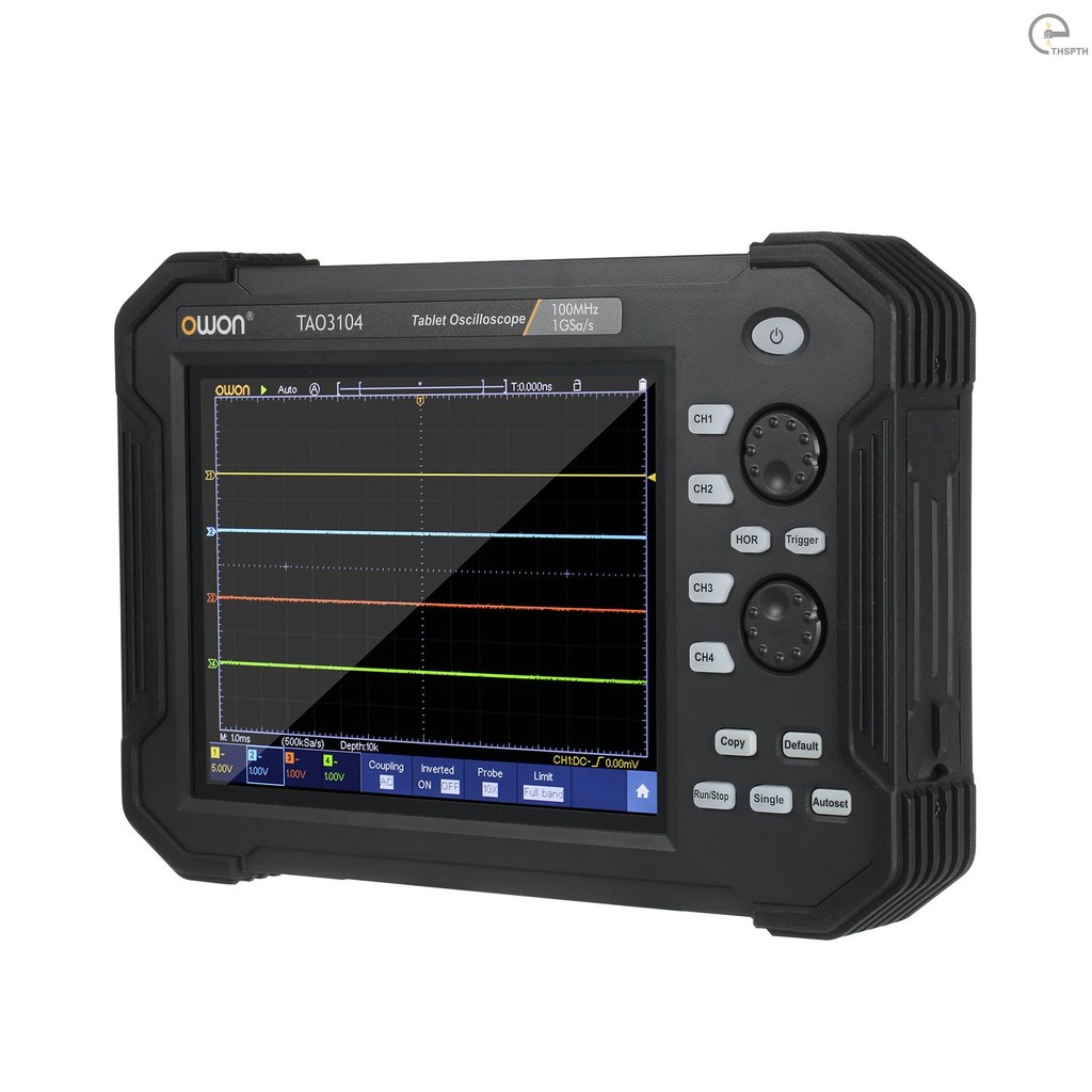 Owon แบบพกพาแท็บเล็ต Digital Oscilloscope TAO3104 8 นิ้ว LCD หน้าจอสัมผัส USB Storage Oscilloscope 8