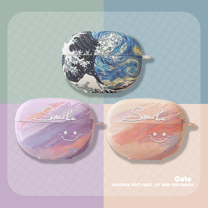 เคสยิ้มสําหรับ Redmi Buds 6 Pro ฝาครอบป้องกันสําหรับ Red Mi Buds6 Pro Shell Shield สําหรับ Redmi Bud