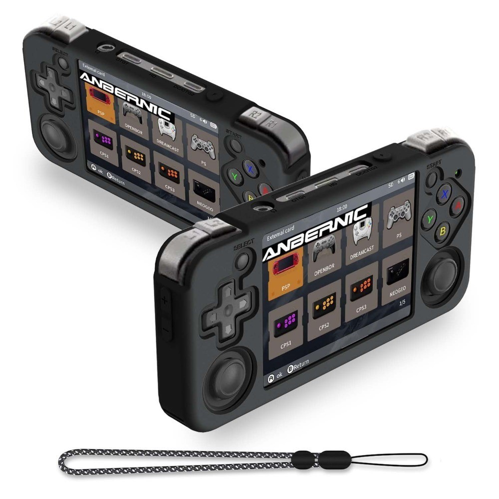 เคสซิลิโคนสําหรับ Anbernic RG35xx H คอนโซลเกมมือถือ,ผิวนุ่มสําหรับ RG35XXH ป้องกัน, ป้องกันรอยขีดข่ว