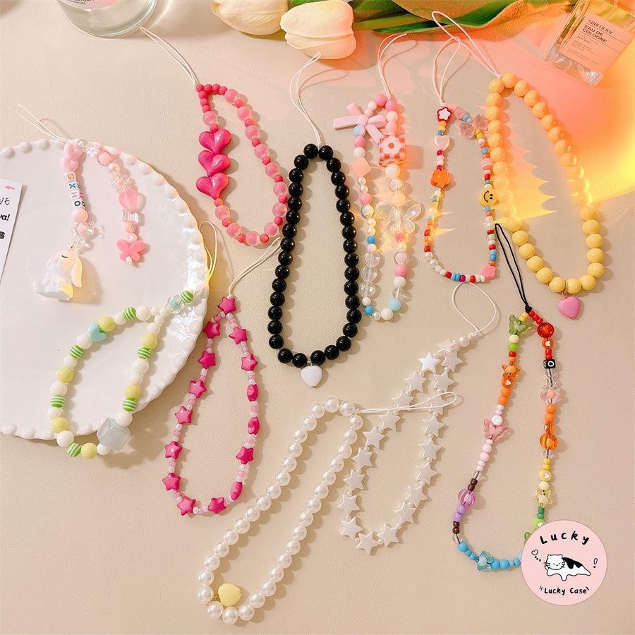 ความคิดสร้างสรรค์เคสโทรศัพท์ใหม่สร้อยข้อมือการ์ตูนน่ารักของลอตโซ่ฟรอโซบ๊อบแฟชั่นไข่มุกสร้อยข้อมือสร้อยข้อมือป้องกันการตก