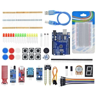CAE-002 ชุดเริ่มต้นเรียนรู้อาร์ดูโน่ ชุดเรียนรู้ Arduino UNO R3 SMD Chip Learning Project Starter Kit ชุดเล็ก บอร์ดอา...