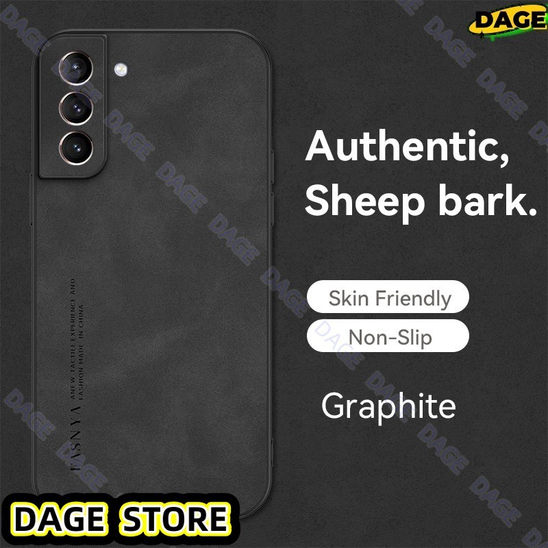 COD สําหรับ Samsung Galaxy S20 S21 S21 Plus S21 FE S20 Ultra Soft หนังแท้กล้องแกะสําหรับ Samsung S20