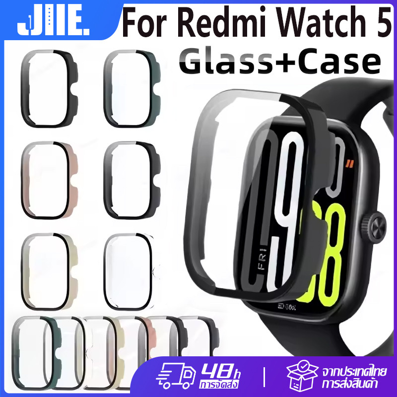 สําหรับ Xiaomi Redmi Watch5 ที่อยู่อาศัยกระจกนิรภัย กระจกนิรภัยป้องกันหน้าจอ สําหรับ Xiaomi Redmi Watch5 Hard เคสพีซี