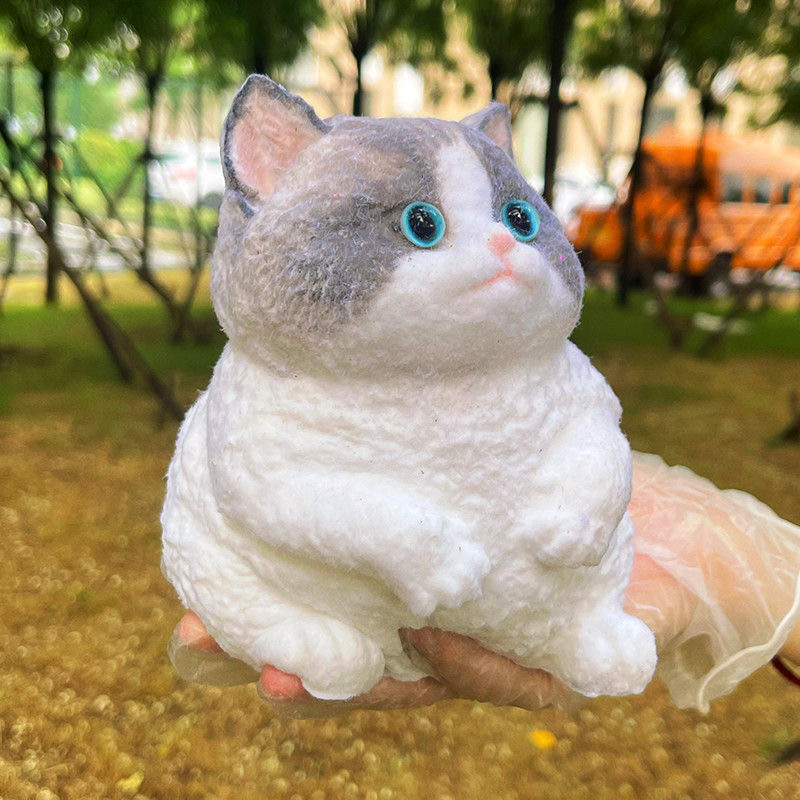 Soft Taba Sticky ความเครียดบรรเทาของเล่นผ่อนคลายบีบจําลองของเล่นแมว Decompressing และ Pinching Cat Pinching และ Decompressing ของเล่น