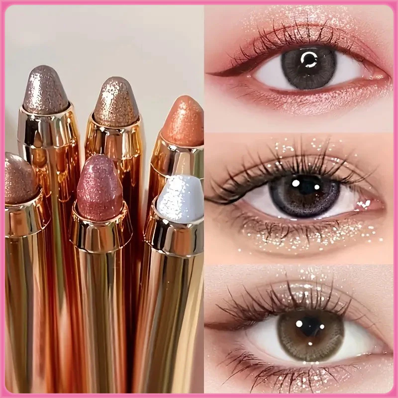 YTL Eye Shadow Pen ปากกาอายแชโดว์แผ่นกันน้ำเหงื่อไม่ย้อมสีอายแชโดว์สองหัว แผ่นอายแชโดว์สำหรับผู้เริ่มต้น อายแชโดว