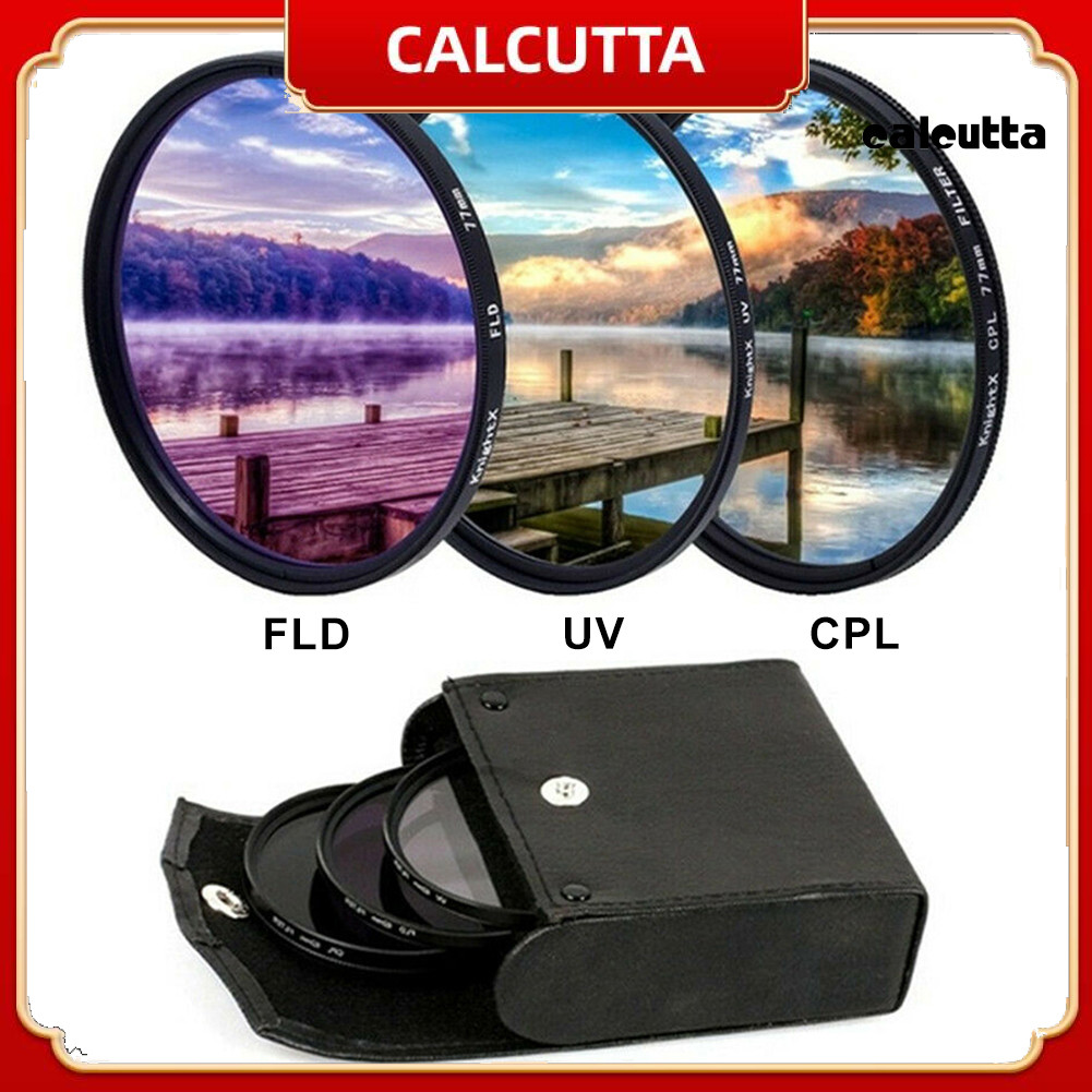 CAL_Professional UV CPL Polarizer FLD Photo Photo Photo Photo Photography Filter Kit สําหรับกล้อง SL