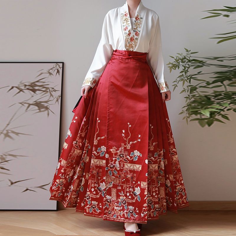 Hanfu หญิง Ming Made Daily All-Match เครื่องบินกระโปรงม้า