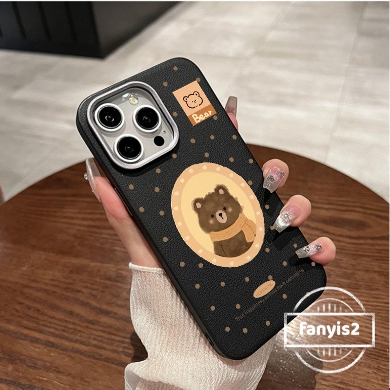 สําหรับoppo A3X A18 A57 A16 A15 A58 A60 A77 A79 A5S A3S A53 A54 A55 A5 A9 A12 A98 A78 A74 A92 A93 A94 เคสหนังหรูหราการ์ตูนกันกระแทกหมีน่ารัก ราคา ถูกที่สุด ดีลบีเคเค แกลเลอรีภาพที่ 2