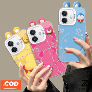 สําหรับOPPO Reno16F 16Pro 16C 15F 15ProMax 14F 14Pro 13F 13Pro 12F 12Pro 11F 11Pro 10Pro 8T 8Z 7Z 6Zการ์ตูนวินนี่เดอะพูห์แมวสีฟ้าตุ๊กตาโทรศัพท์Ca