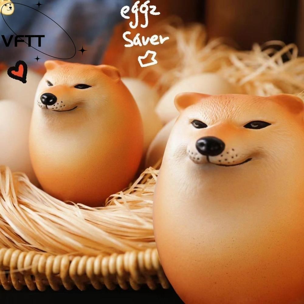 Vftt Squishy Fidget Toy, Shibako Dog Egg PU Slow Rebound Dog Egg Toy, Creative Shiba Inu รูปร่างที่ส