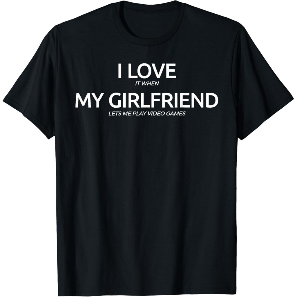 เสื้อยืดธีมวิดีโอเกม I Love It When My Friend Lets Me Play