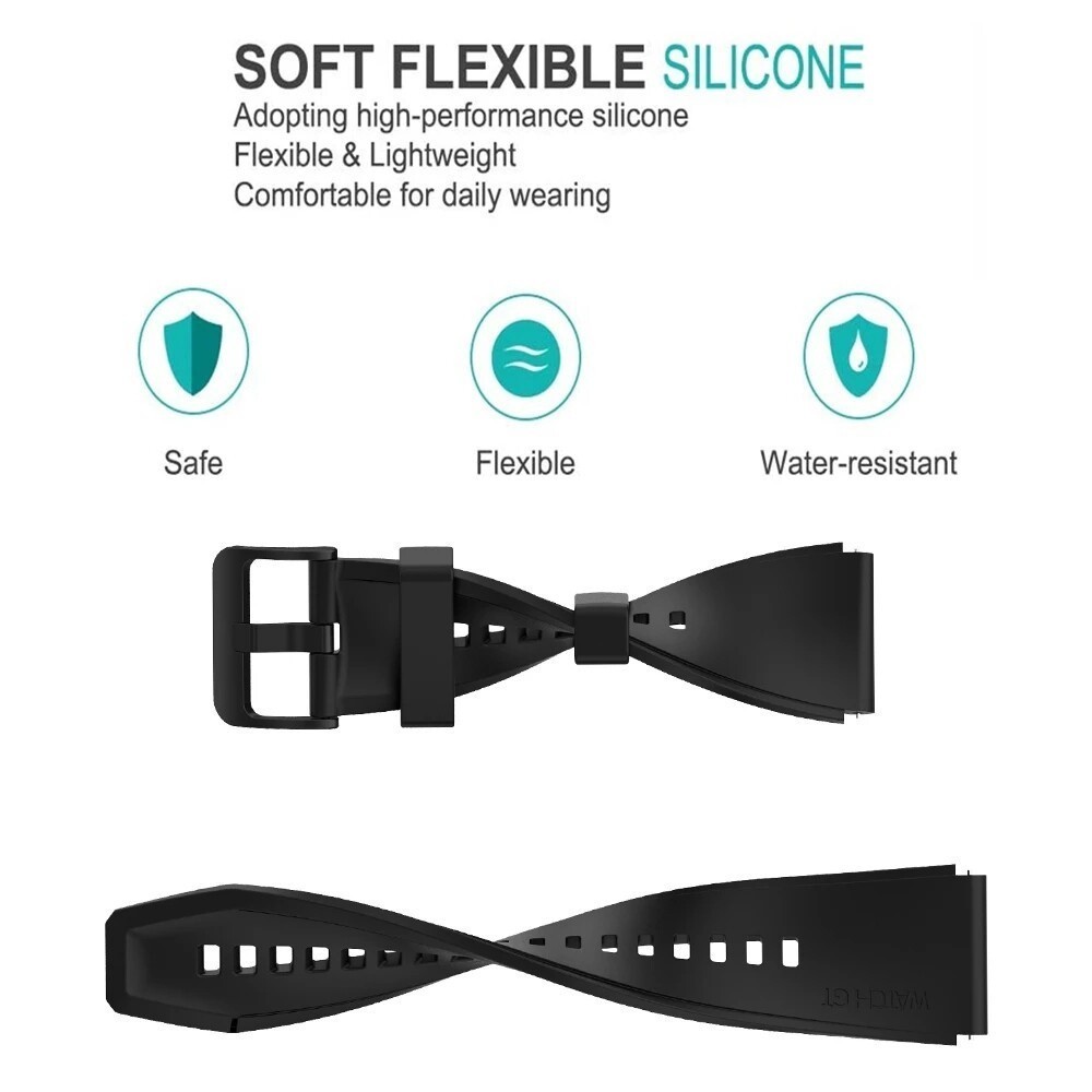 สายนาฬิกา KOSPET TANK T4 T3 สายนาฬิกาข้อมือ ซิลิโคน สีพื้น สําหรับ kospet tank T3 Ultra นาฬิกาอัฉริยะ Smart Watch - รูปที่ 2