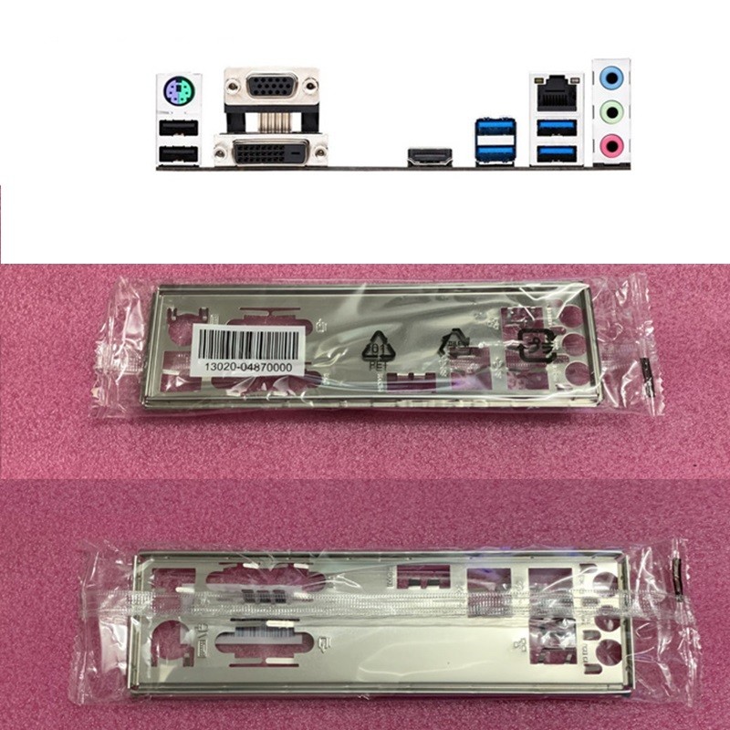 Original IO Shield แผ่นด้านหลังผสมสําหรับ ASUS PRIME B365-PLUS เมนบอร์ด Baffle Backplate I/O