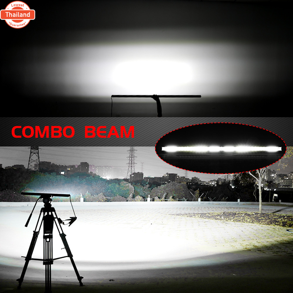 LED Light Bar 6D Reflector 10inch LED Light Single Row Spot Flood Combo Beam Light Offroad Car4X4