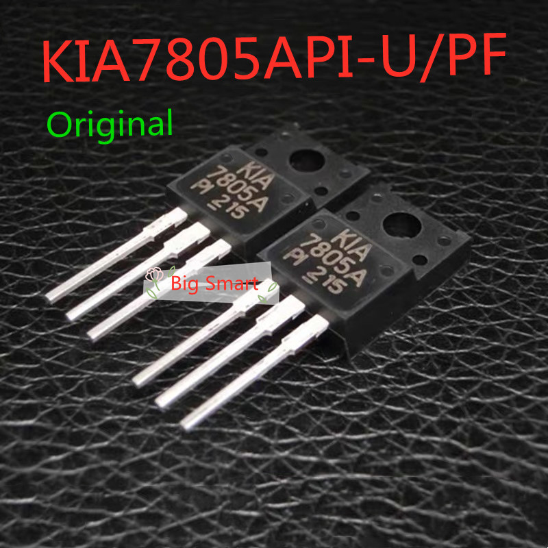 2pcs 10pcs Original KIA7805A TO-220IS KIA7805API-U/PF KIA7805API TO-220F 5V สามขั้วแรงดันไฟฟ้า 7805A