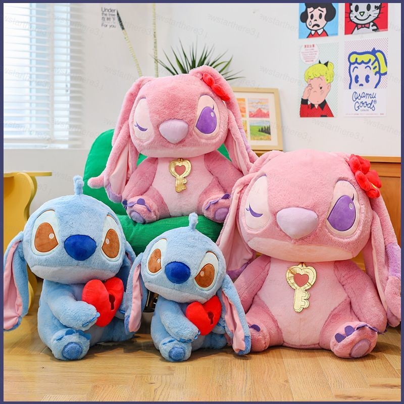 Ye น่ารัก Stitch Angel ตุ๊กตาตุ๊กตาของขวัญสําหรับแฟน Baby Soothing ของเล่นโยนหมอนตุ๊กตาของเล่น