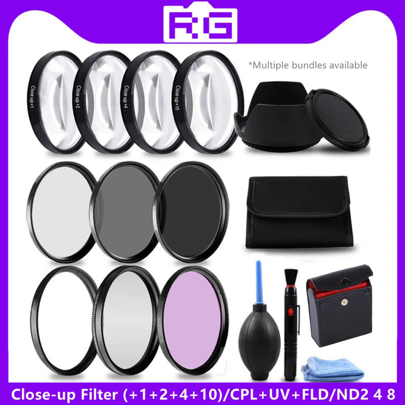 Camera Lens Filter Special Effect Accessories FLD UV CPL Polarizing ND2 4 8 Macro Close-up+1+2+4+10 