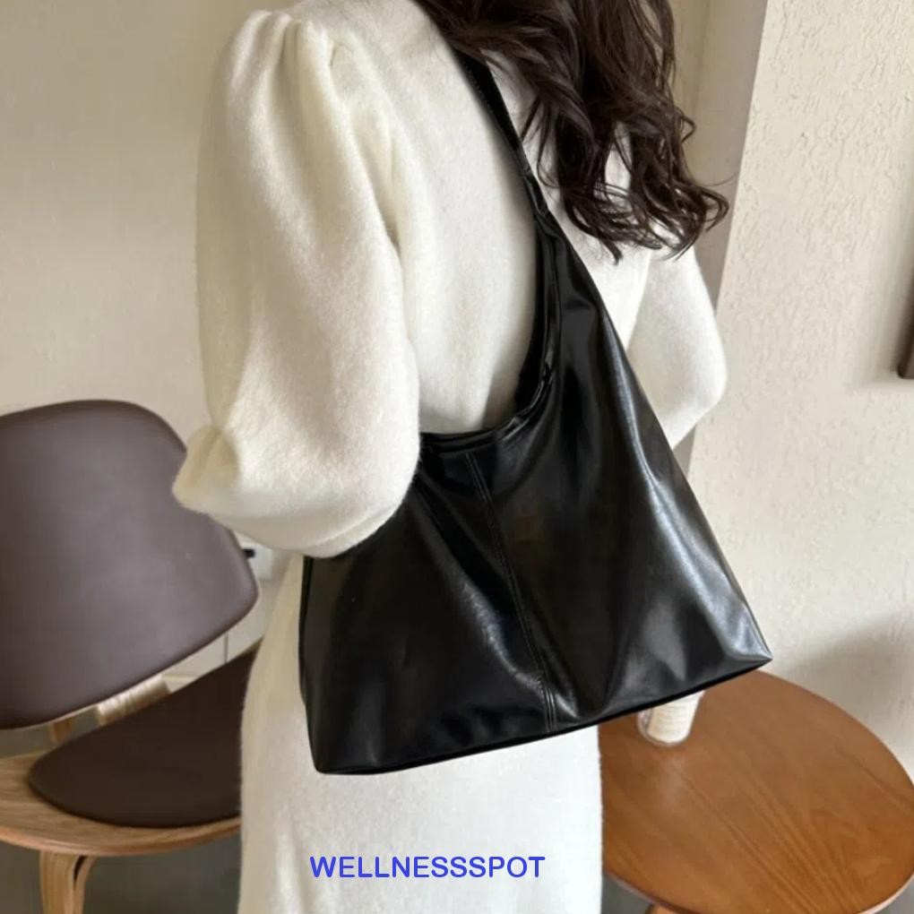 Wellnessspot Vintage Underarm Bag,หนังนุ่มAll-match Retroกระเป๋าสะพาย,แฟชั่นหรูหราความจุขนาดใหญ่ลําลองผู้หญิงCrossbodyกระเป๋าLady