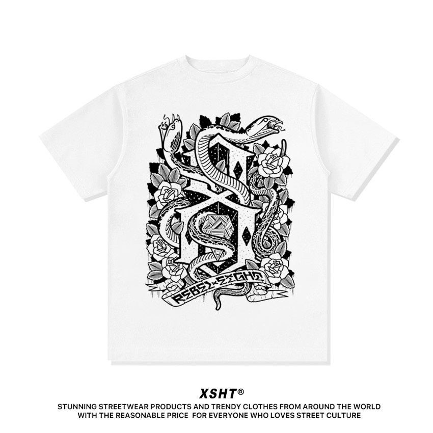 พร้อมส่ง เสื้อ Gildan ลาย Rebel8 Tee - White (สีขาว) tee.