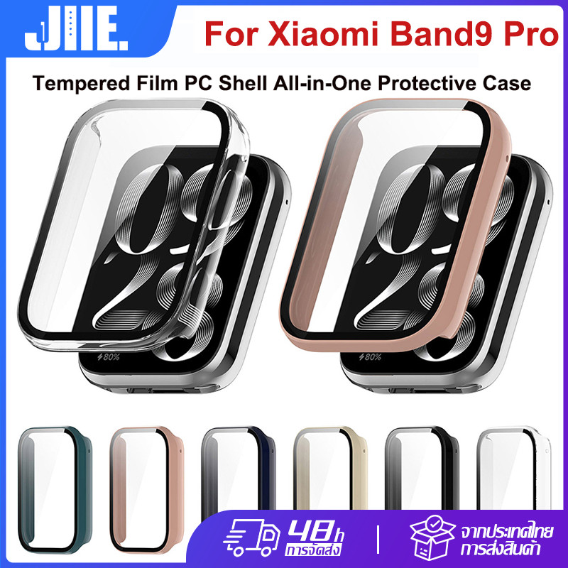 เคสป้องกัน Xiaomi Band 9 Pro ฟิล์มนิรภัย เปลือกพีซี All-in-One Watch 9 Pro ฝาครอบป้องกันศีรษะ