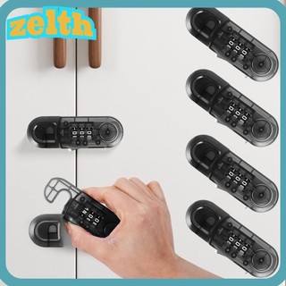 Zelth ล็อคนิรภัยประตูตู้, ล็อครหัสผ่านลิ้นชักพลาสติก DIY, แฟชั่นมัลติฟังก์ชั่น Anti-theft Security Latch ตู้เย็น