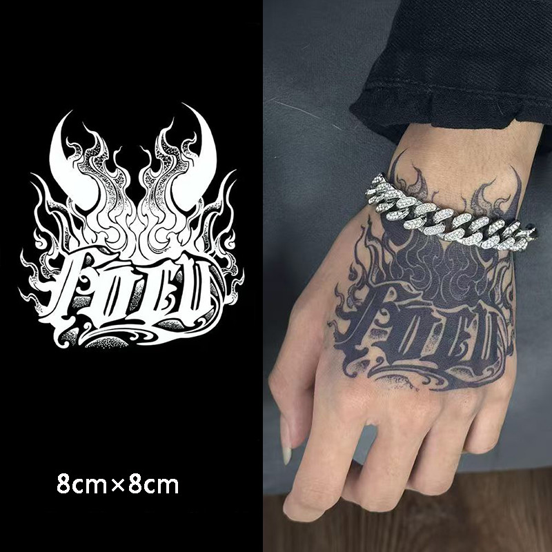 【COCO Magic tattoo】 ติดทนนาน15วัน ;8ซม*8ซม;สติ๊กเกอร์รอยสักกันน้ําติดทนนานปลอมรอยสักชั่วคราวสักกึ่งถาวร