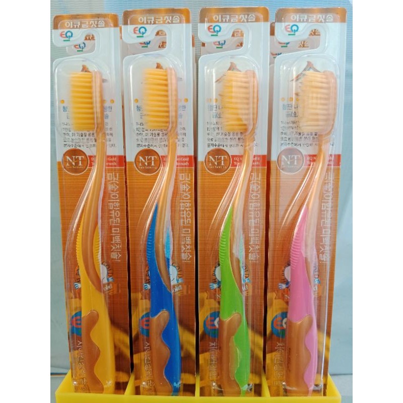 แปรงสีฟัน EQ Tech Wellbeing Nano Gold นําเข้าจากเกาหลีพร้อมเทคโนโลยีนาโน