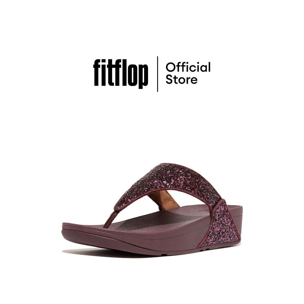 FITFLOP LULU GLITTER รองเท้าแตะแบบหูหนีบผู้หญิง รุ่น X03-B38 สี METALLIC MAUVE WINE
