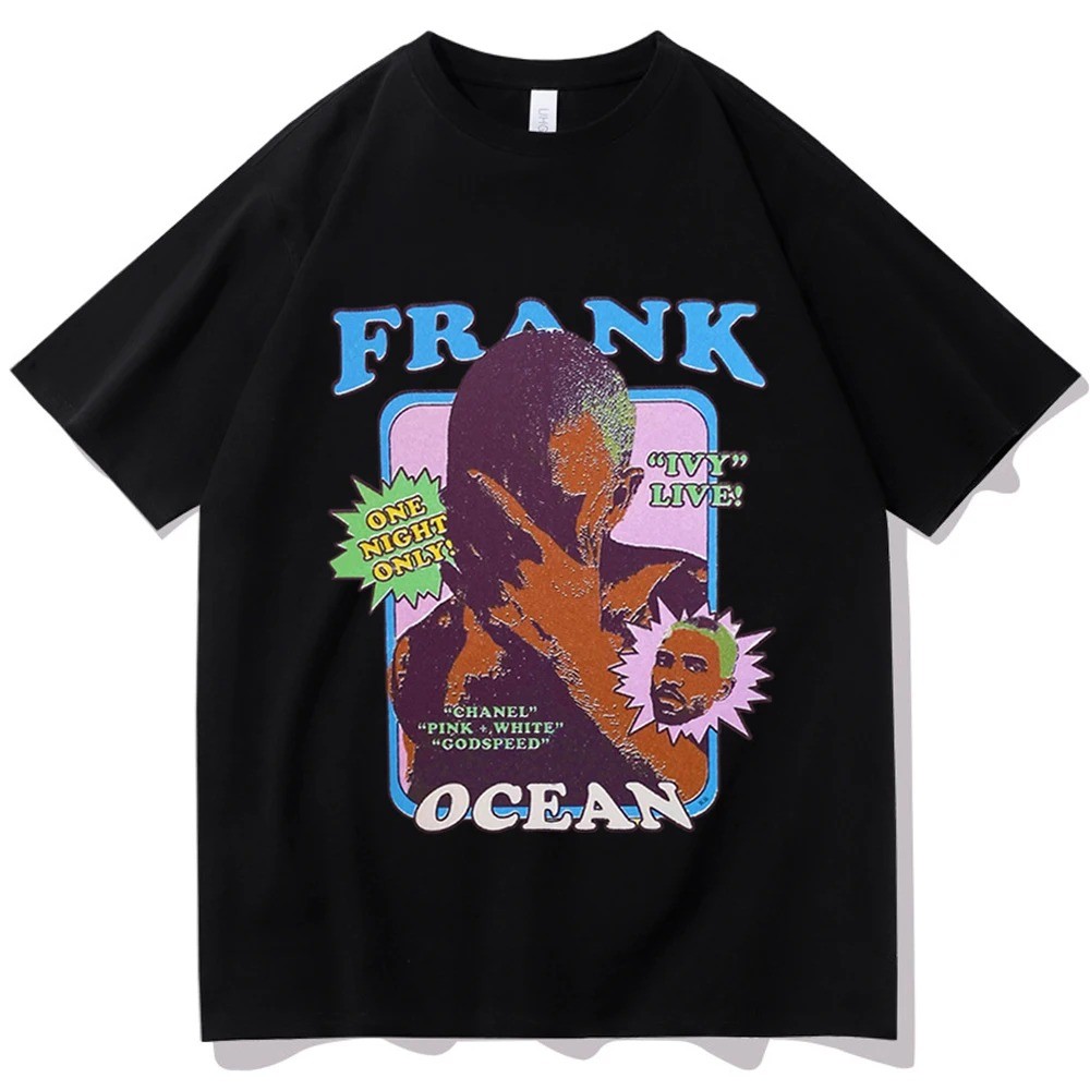 Streetwear Frank Ocean Music T Merch สําหรับ Frank Ocean Fan Cotton เสื้อยืดขนาดใหญ่