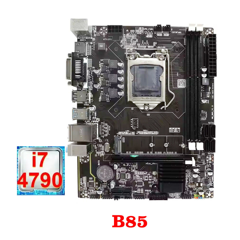 B85 Itx เมนบอร์ดชุด I3 4170 CPU I7 4790 Placa Mae LGA 1150 เดสก์ท็อปชุด Combo LGA1150