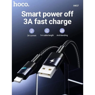 HOCO HK57 สายชาร์จ ตัดไฟอัตโนมัติ สำหรับ iOS / Type-C / Micro ถนอมแบต ซิงค์ข้อมูลได้ จ่ายไฟ 3A hc7
