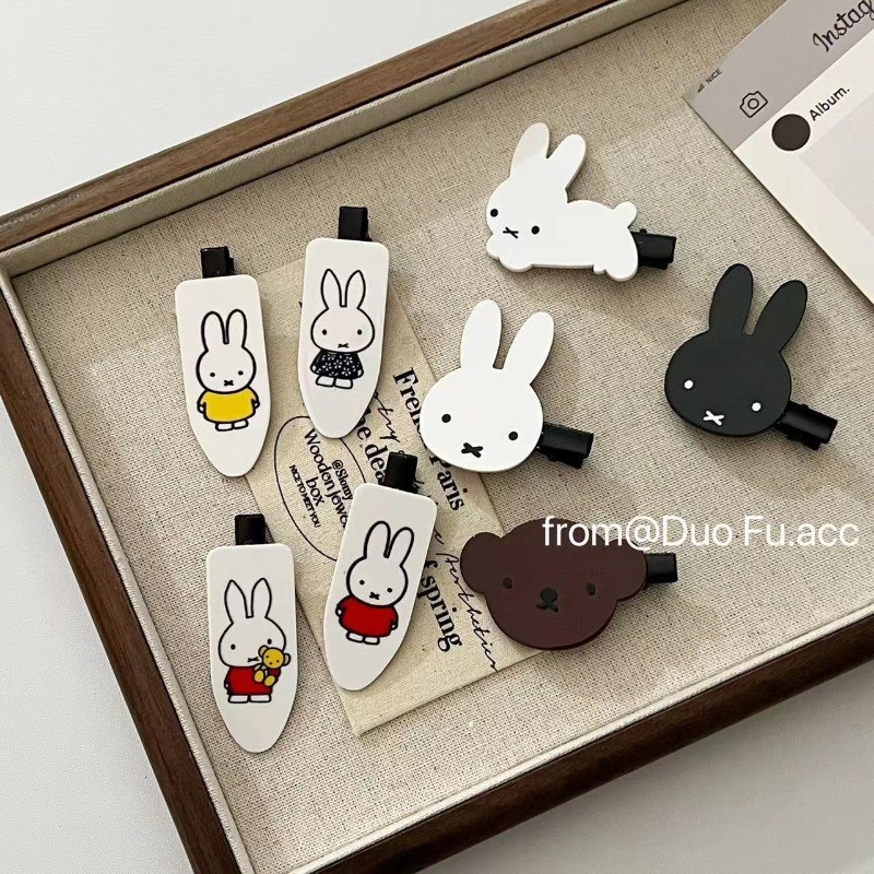 กิ๊บติดผม Miffy Rabbit Bangs Clip ตุ๊กตาการ์ตูน Bunny Girl Headdress