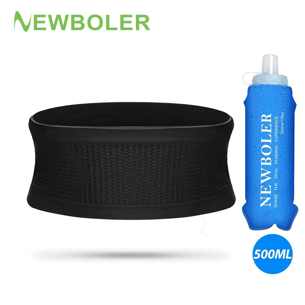 Newboler ผู้หญิงผู้ชายวิ่งเข็มขัดกระเป๋า Hydration Breathable เอว Pack สําหรับเดินฟิตเนสวิ่งมาราธอนกีฬากระเป๋า 300ML/500ML ขวดน้ํานุ่ม